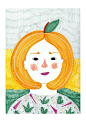 Clementine mandarin print - 8" x 11.5" / A4 : Original illustrations by LaMalconttenta    It is printed on natural white matte paper 300g.    Size: 8 x 11.5    Shipping in a cardboard envelope