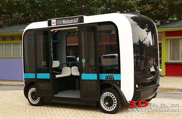 全球首辆3D打印电动公交车在美国投入试用...