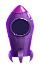 火箭 素材 紫色