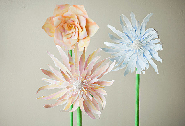 DIY纸花背景墙

一朵巨大的纸花，不仅...