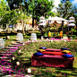 Bali wedding with garden theme.