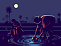 Dribbble moonlight