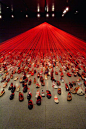 DENADA - Yarn installation by Chiharu Shiota: 