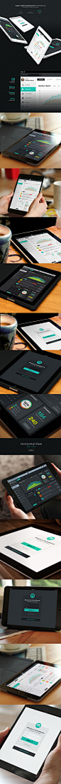 Super Tablet Dashboard UI : MAIN FEATURES.- 8 PSD Files- True Ratina (HD)- Light / Dark Options- Fully editable layers- Totally Vectors. Easily Editable.- perfect for corporate Industries.below fonts have been used.Helvetica - System Defaults Fontsget it 