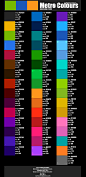 Windows 8 Metro风格颜色表-Metro colours
