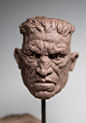 Demon bust, cyril roquelaine : Demo of a demon bust in monster clay