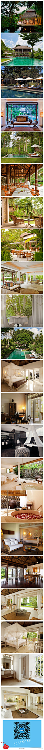 【巴厘岛乌布科莫乌玛酒店 】by COMO Ubud设计，是一家气氛温馨的酒店，在印尼巴厘岛为旅客提供风格出色的住宿环境。房间和套房以雕饰板作装饰，它们可以完全打开以欣赏户外的景色。简约的空间使大量光线可透进室内，从卧室穿过花园露台、私人庭院和精致的瀑布池。