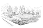 Landscape architecture sketches on Behance