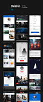 流行的精美移动屏幕的集合 Bastion Mobile UI Kit Vol 3_UI设计_App界面