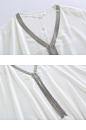 2][商场同款]EP雅莹 18春季新款女装链条装饰桑蚕丝雪纺衫5402A-tmall.com天猫