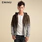 eminu依米奴 秋款新品 男款时尚休闲连帽卫衣全棉外套 情侣款 #新品# #时尚# #休闲#