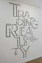 Tracing Reality #mural #wallart #type