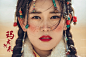 西藏藏族美女