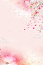 粉色浪漫手绘桃花节花卉水彩背景 背景 设计图片 免费下载 页面网页 平面电商 创意素材