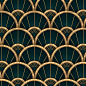 Free Vector | Realistic art deco artistic pattern