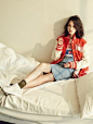 Kiko Mizuhara for Vogue Korea September 2015. Wearing Maison Kitsune x Reebok Classic. Edited by Team Mizuhara.