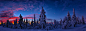 The Blue Hour In Lapland