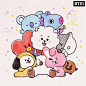 【181204 推特】BT21更新<br/>Love this warm feeling of snuggle cuddle ​<br/>#Warm_and_tight#BT21 ​​​