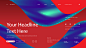 创意大气时尚商务科技色彩品牌背景web海报着陆页设计素材S385-淘宝网