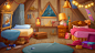 Dipper and Mabel's room. fan art