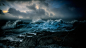 General 1920x1080 nature landscape clouds water sea rock waves storm