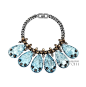 Mawi (Mawi) 2014夏季珠宝
半透明蓝色宝石项链