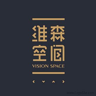 维森空间字体Logo设计