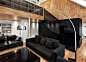 Modern City Loft that combine black, white and natural wood designed by Studio Mode in Sofia, Bulgaria