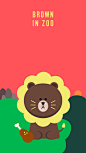 LINE friends 布朗熊，绘制by kita