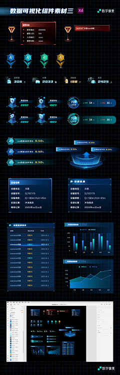 xixinlai采集到UI 数据可视化