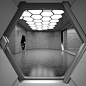 Sci Fi Interior 3D Model: 