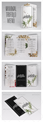 Minimal Trifold Menu - Food Menus Print Templates