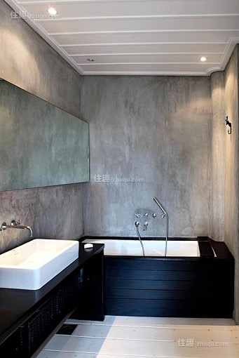 灰色优雅现代卫生间设计风格