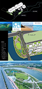 阳江中央商务区滨江景观带
方案以阳江印象为出发点，从阳江周边分部的岛屿与滩涂中提取设计元素，将地理地貌特征影射为景观的设计语言和功能设施。