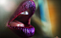 People 1920x1200 women lips lipstick purple Sergey Minin