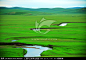 呼伦贝尔草原 河流 牧场,草原风光,自然风景,摄影,汇图网www.huitu.com