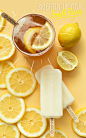 The taste of summer! Dip your Outshine Lemon bar in a glass of iced tea for a fun take on an Arnold Palmer.: 