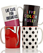 来自kate spade new york Say the Word Mugs Collection