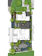 （庭院设计）长地块庭院空间方案设计平面图