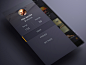 Android music App Material design Sidebar