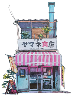 BiangBiang酷采集到水彩小店