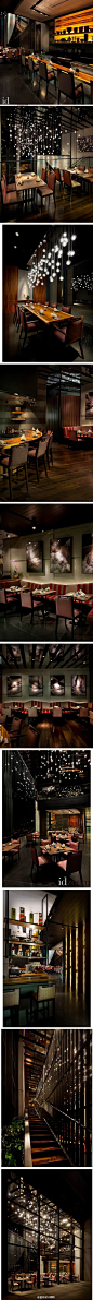 #梦幻餐厅# 木与灯光，怀旧过往 吉隆坡Kampachi餐厅设计~by Blu Water Studio~ http://t.cn/zY8TC7f