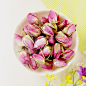 法兰西粉玫瑰花茶 玫瑰花中的精灵，颗颗精选，造型饱满，香气清甜。