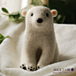 羊毛毡北极熊