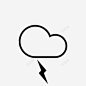 风暴云预报图标 标志 UI图标 设计图片 免费下载 页面网页 平面电商 创意素材