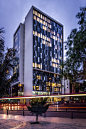 Bicentennial Tower / Entorno AID + CMS+GMP : Completed in 2013 in Bogotá, Colombia. Images by Jairo Llano. At the edge of Bogota’s historic downtown, where the summit of the mountains of Monserrate and Guadalupe collide, at the edge of the pedestrian...