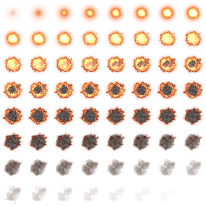 【新提醒】精品卡通爆炸序列帧资源！-特效...
