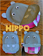 Paper Plate Hippopotamus via I Heart Crafty Things to go along with "The Hiccupotamus"