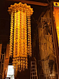 璎珞佛教幢幡LED经幢 圆幢佛幡佛教用品 挂幡1.2米一对寺院装饰-淘宝网