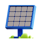 Solar Panel 3D Illustration